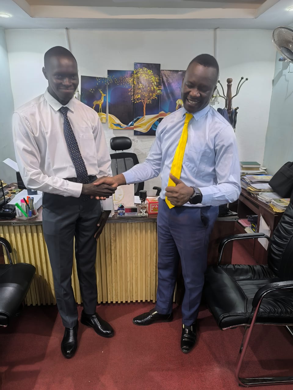 The Executive Directors of ILA and Salam Junub during the strategic courtesy visit.