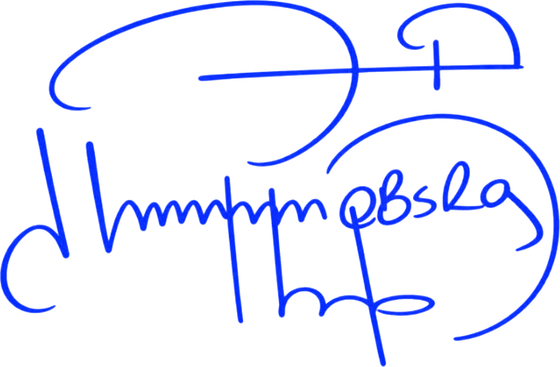 Signature of Emmanuel Sumagule Benaih Swaka, Executive Director.